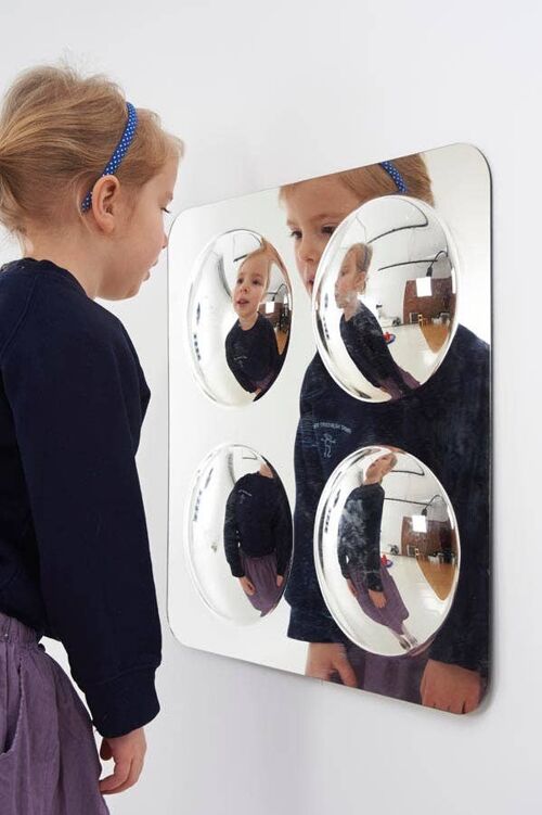 Large 4-Dome Acrylic Mirror Panel - 490mm