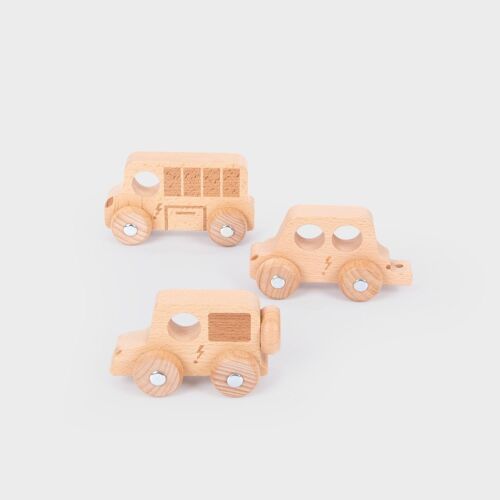 Natural Wooden City E-Vehicles - Pk3