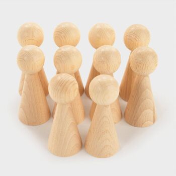 Figurines en bois naturel - Pk10 1