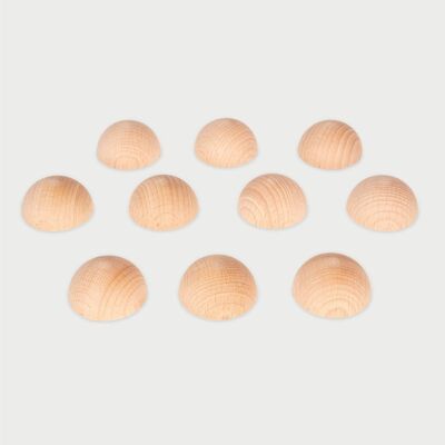 Demi-sphères en bois naturel - Pk10