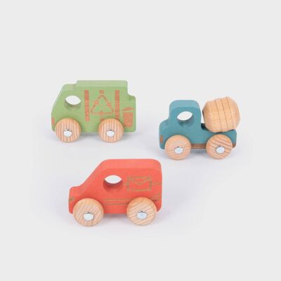 Rainbow Wooden Community Vehicles - Pk3