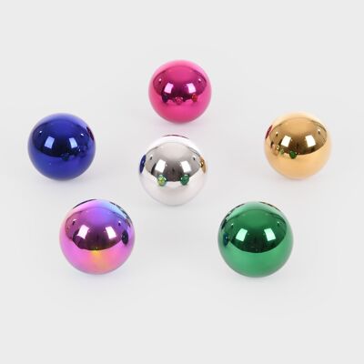 Sensory Reflective Colour Mystery Balls - Pk6