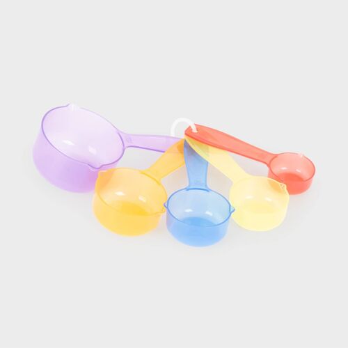 Translucent Colour Measuring Cups - Pk5