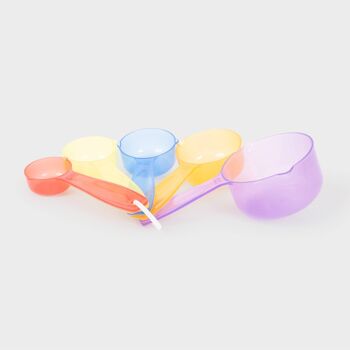 Tasses à mesurer de couleur translucides - Pk5 3