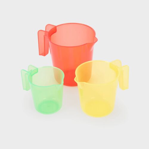 Translucent Colour Nesting Jugs - Pk3