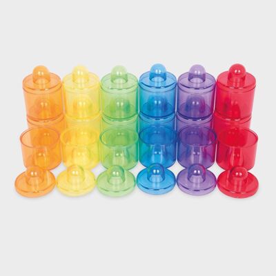 Set di vasi colorati traslucidi - Pk18