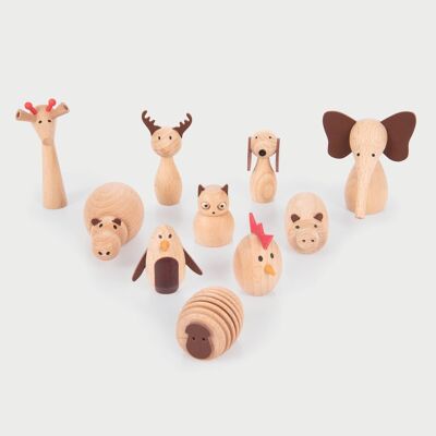Amici animali in legno - Pk10