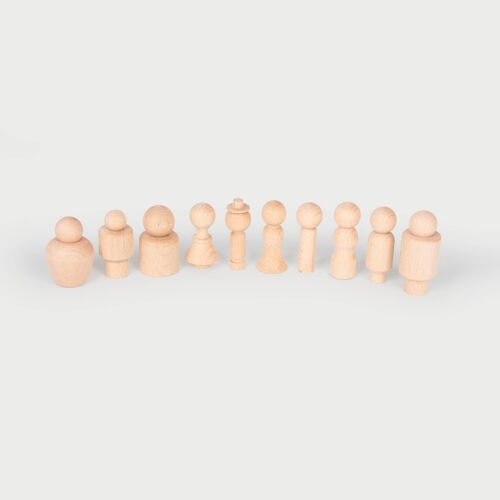 Wooden Community Figures - Pk10