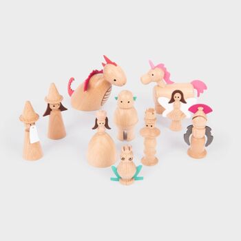 Figurines enchantées en bois - Pk10 3