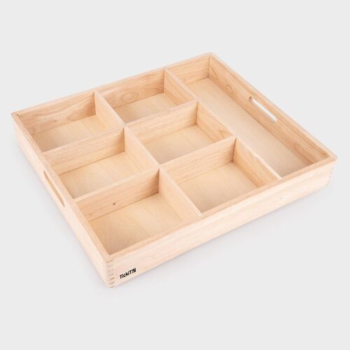 Wooden Sorting Tray - 7 Way