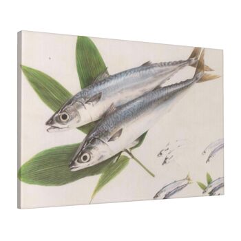 Toile de haute qualité « Danse du poisson jumeau » Peinture décorative sans cadre 1