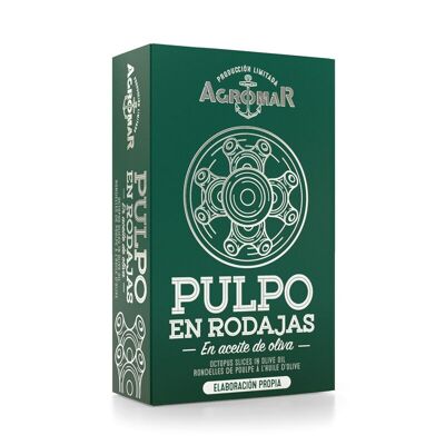 Pulpo en rodajas en Aceite de Oliva, Agromar Pulpo en rodajas en Aceite de Oliva, Agromar