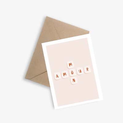 Valentine's Day Card - DOUBLE WORD COUNT