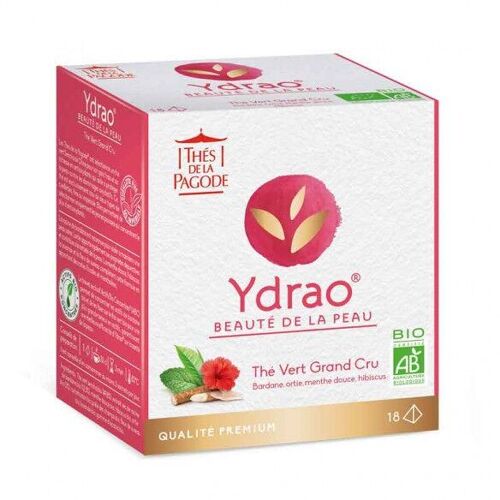 Ydrao thé vert bio pour une peau en bonne santé