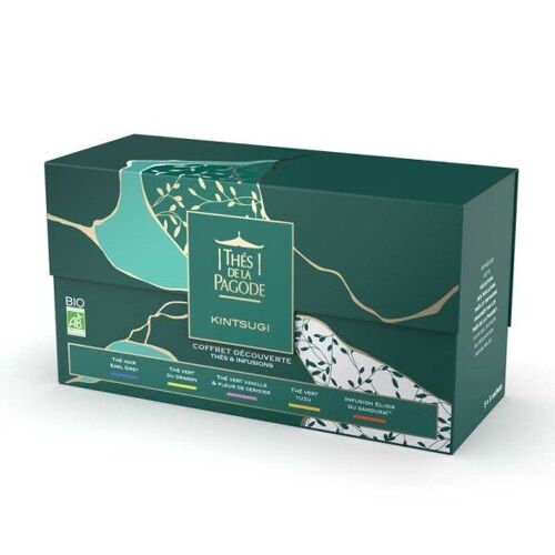 Coffret de thés bio comprenant 5 saveurs gourmandes