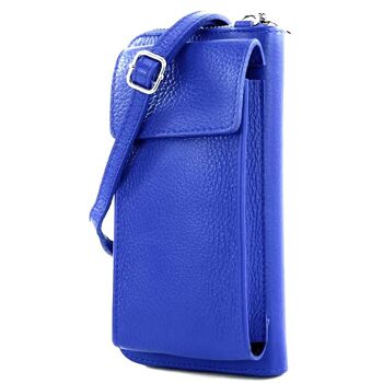 Sac à bandoulière multifonctionnel moderne, sac portefeuille en cuir véritable pour téléphone portable, adapté aux téléphones portables jusqu'à 6,7 pouces 9