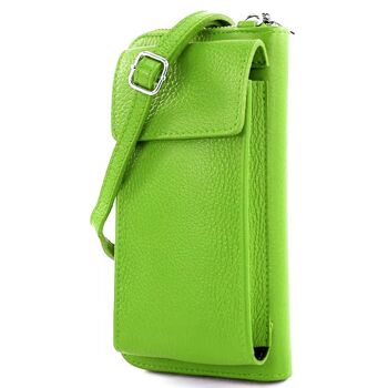 Sac à bandoulière multifonctionnel moderne, sac portefeuille en cuir véritable pour téléphone portable, adapté aux téléphones portables jusqu'à 6,7 pouces 10