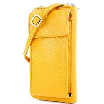 Sac à bandoulière multifonctionnel moderne, sac portefeuille en cuir véritable pour téléphone portable, adapté aux téléphones portables jusqu'à 6,7 pouces 12
