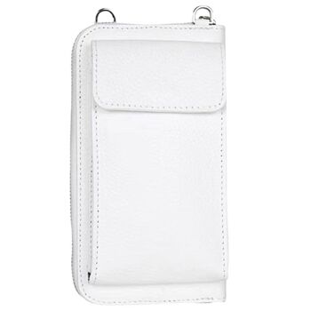 Sac à bandoulière multifonctionnel moderne, sac portefeuille en cuir véritable pour téléphone portable, adapté aux téléphones portables jusqu'à 6,7 pouces 18