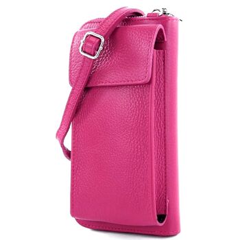 Sac à bandoulière multifonctionnel moderne, sac portefeuille en cuir véritable pour téléphone portable, adapté aux téléphones portables jusqu'à 6,7 pouces 20