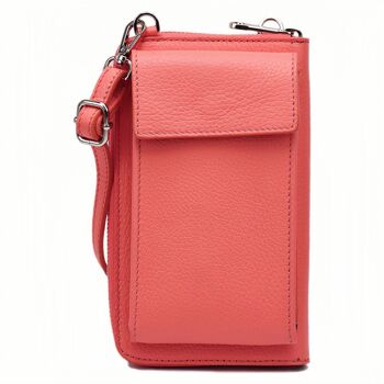 Sac à bandoulière multifonctionnel moderne, sac portefeuille en cuir véritable pour téléphone portable, adapté aux téléphones portables jusqu'à 6,7 pouces 27