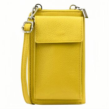 Sac à bandoulière multifonctionnel moderne, sac portefeuille en cuir véritable pour téléphone portable, adapté aux téléphones portables jusqu'à 6,7 pouces 46