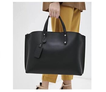 Modarno Grand sac à main en cuir pour femme avec bandoulière Shopper 4