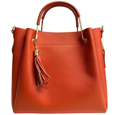Modarno Women's Bucket Bag in Genuine Leather + Internal Bag Fiona model