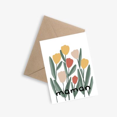 Simple Mother's Day Card - A BOUQUET FOR YOU