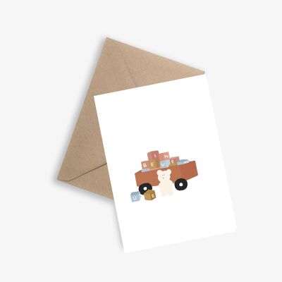 Carte Naissance - LES PETITS CUBES