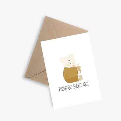 Message Card - KISSES THAT HEALS EVERYTHING