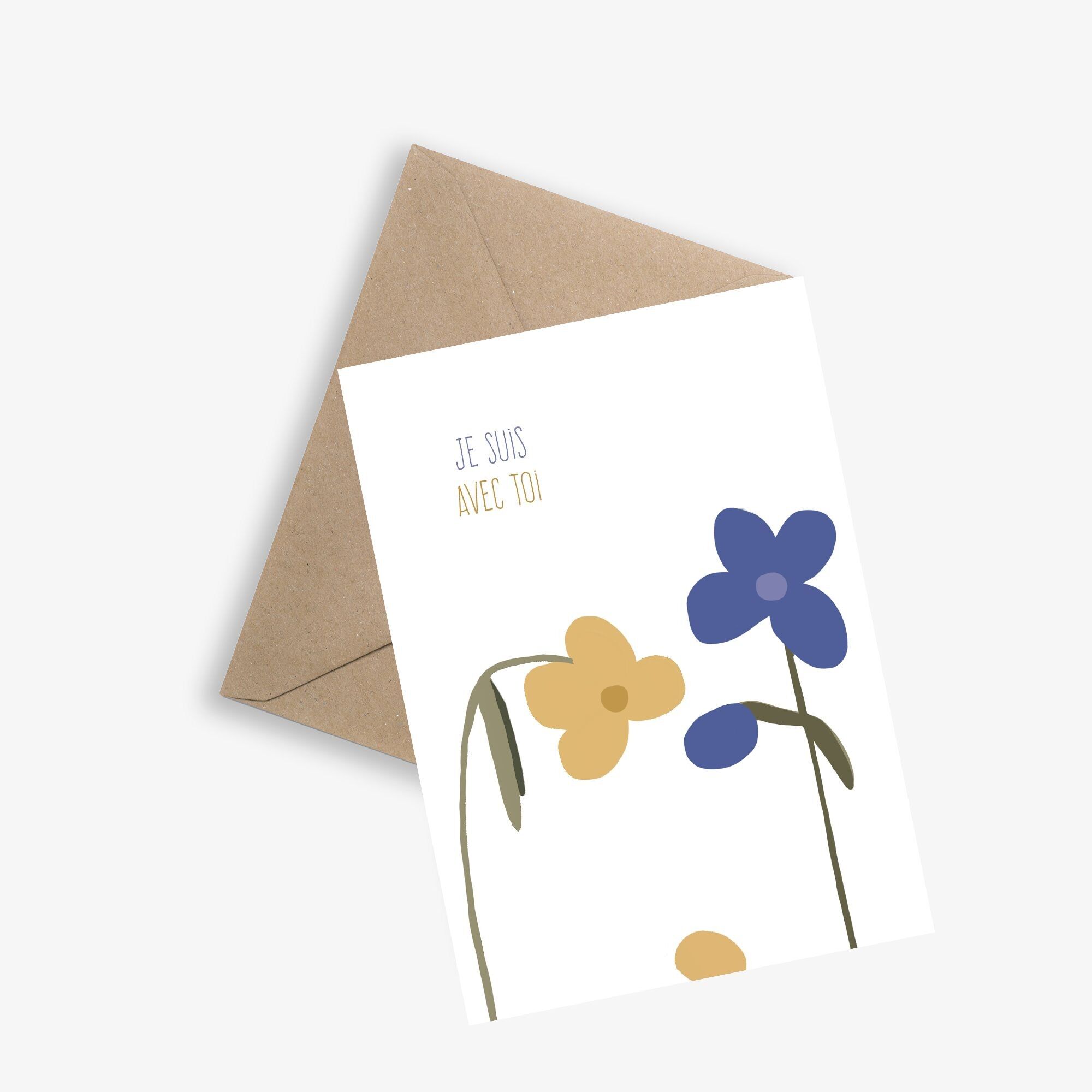 Scheda con messaggio - SONO CON TE