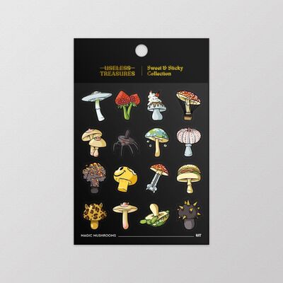 Funghi Magici | Foglio adesivo