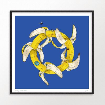 Plátano sin fin | Impresión de bellas artes