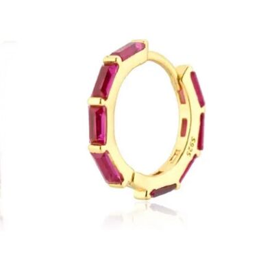 Gold Orchi buckle with pink zircons