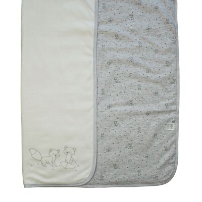 Baby blanket fox and stars