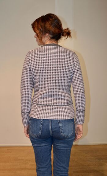 Cardigan travaillé en maille pure laine 2