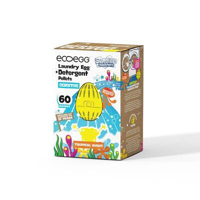 ecoegg X SpongeBob Bucato Egg Tropical Sensitive 60 lavaggi