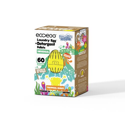 ecoegg X SpongeBob Laundry Egg Tropical Universal 60 washes