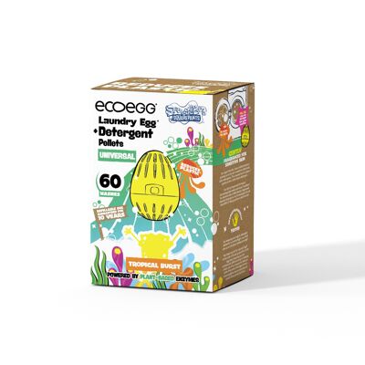 ecoegg X SpongeBob Bucato Uovo Tropicale Universale 60 lavaggi