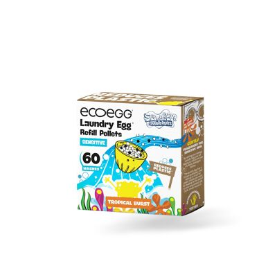 ecoegg X Bob l'Éponge Recharge Tropical Sensitive 60 lavages