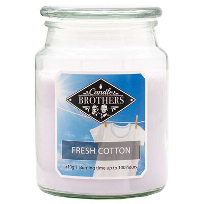 Bougie parfumée Coton Frais - 510g