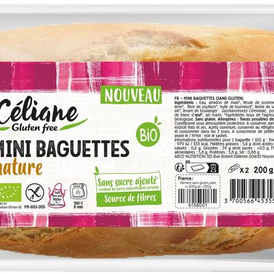 Kleine natürliche glutenfreie Baguettes Céliane