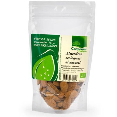 NATURAL ALMOND WITH ECOLOGICAL SKIN 125 gr