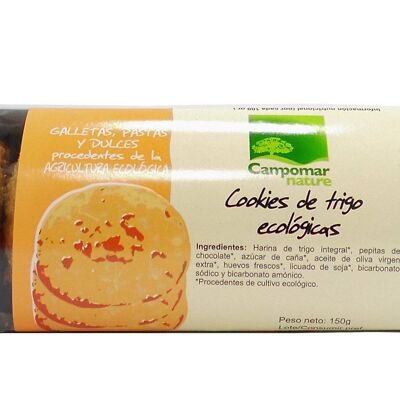 COOKIES DE TRIGO CON PEPITAS DE CHOCOLATE ECOLÓGICAS 150 gr