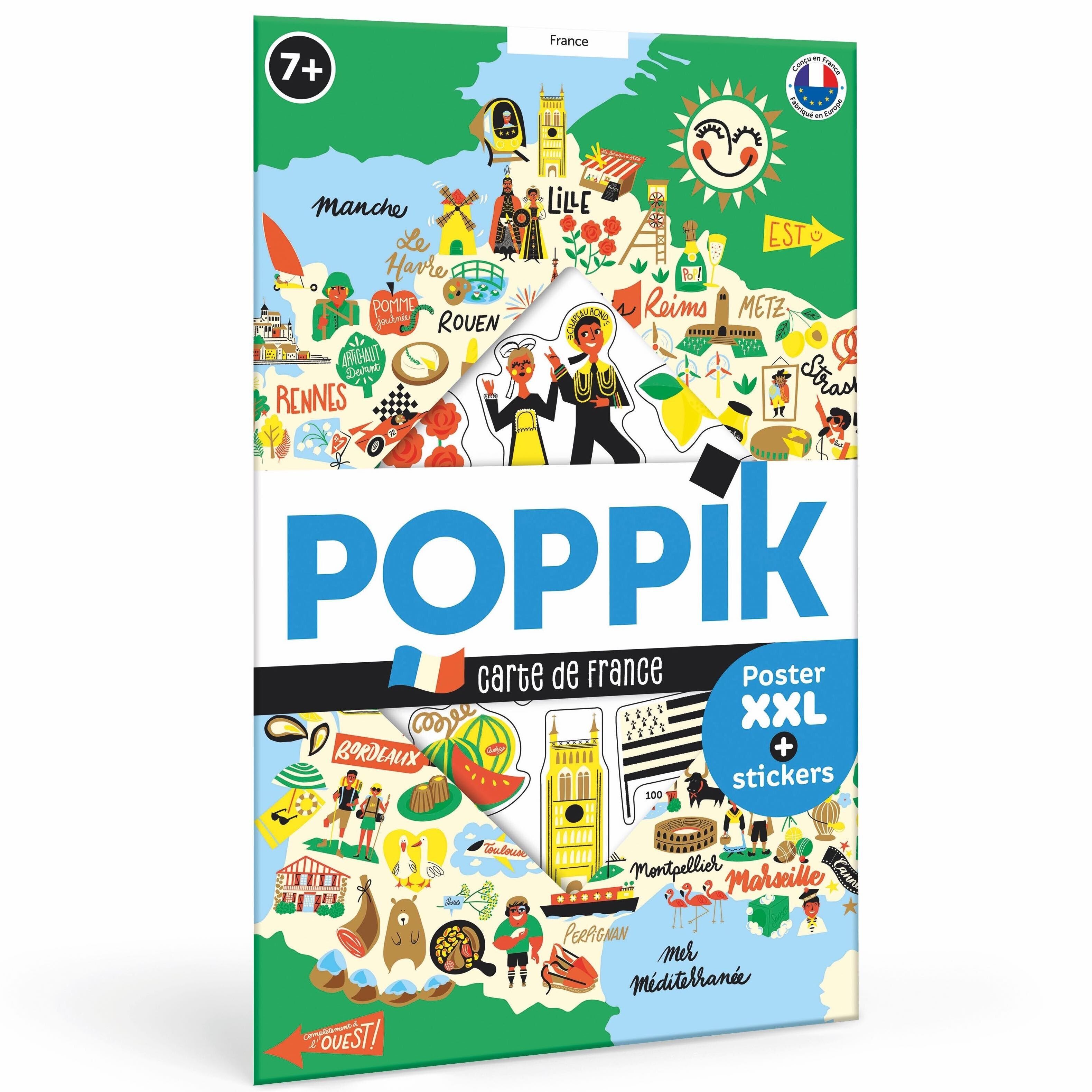 CARTEL EDUCATIVO EN PEGATINAS - FRANCIA