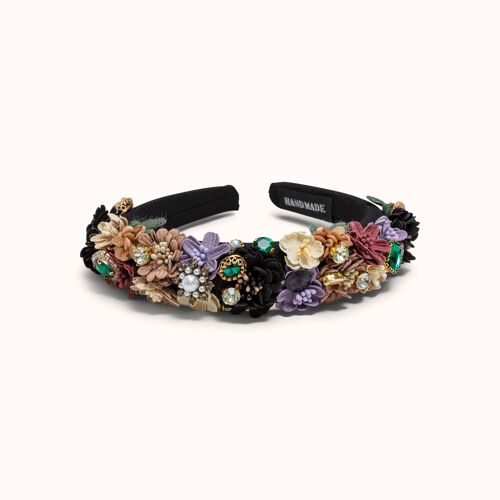 Haarreif Flower Black