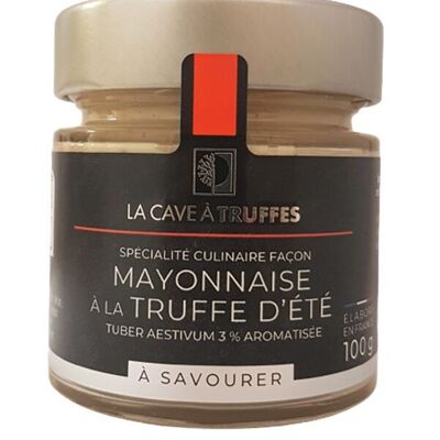 Mayonnaise-style culinary preparation with 2% Summer Truffle, flavored