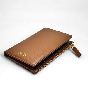 Portefeuille minimaliste de porte-cartes en cuir avec poche zippée, porte-carte de crédit sac à main, cuir de luxe