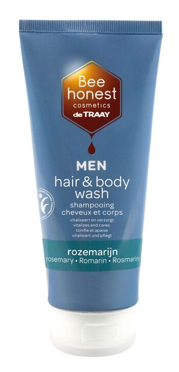 BEE HONEST COSMETICS HOMMES CHEVEUX ET CORPS ROMARIN 200ML 1